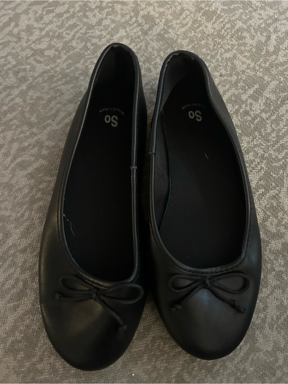 Girls new black ballet flats